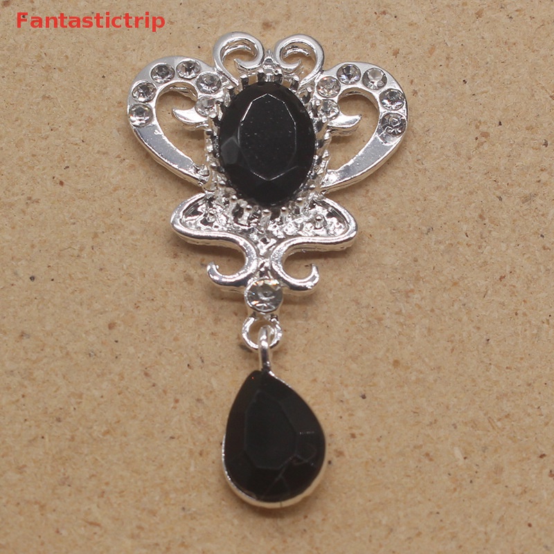 Trâm Cài Áo Hình Bướm Bằng acrylic Màu Bạc DIY