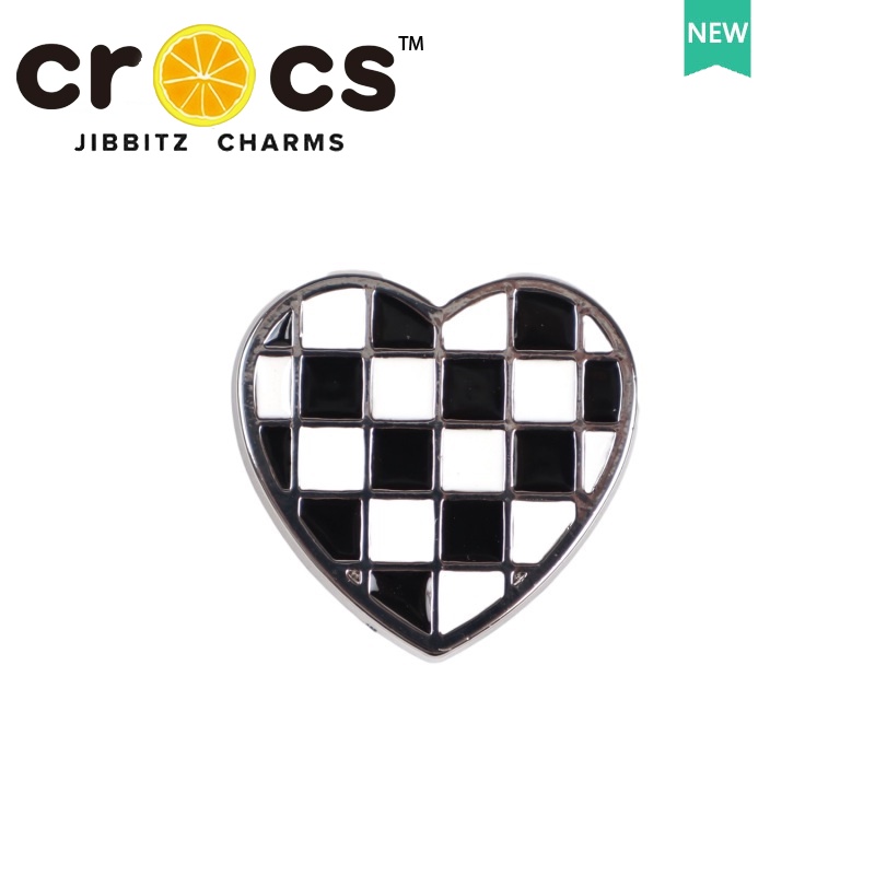 Jibbitz Chuỗi Xích Kim Loại Hình Giày Dép crocs Trái Tim Dòng Sáng Tạo DIY
