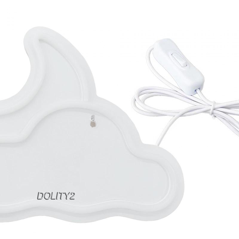 [Dolity2] Đèn Ngủ Neon USB Gắn Tường Trang Trí Tiệc Tùng Cho Bé