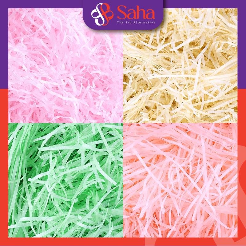 Giấy Rơm Lót Hộp Quà 42 Màu 50g, Giấy Vụn Trang Trí Hộp Quà Sinh Nhật Sợi Mỏng Nhẹ Nhiều Màu Sang Trọng