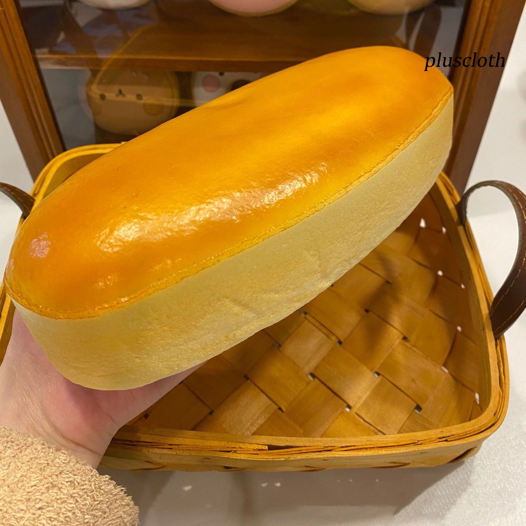 &lt; Plus &gt; Mô Hình Bánh Mì Phô Mai Polyurethane Mềm Mại Màu Sắc Tươi Sáng Nhỏ Gọn