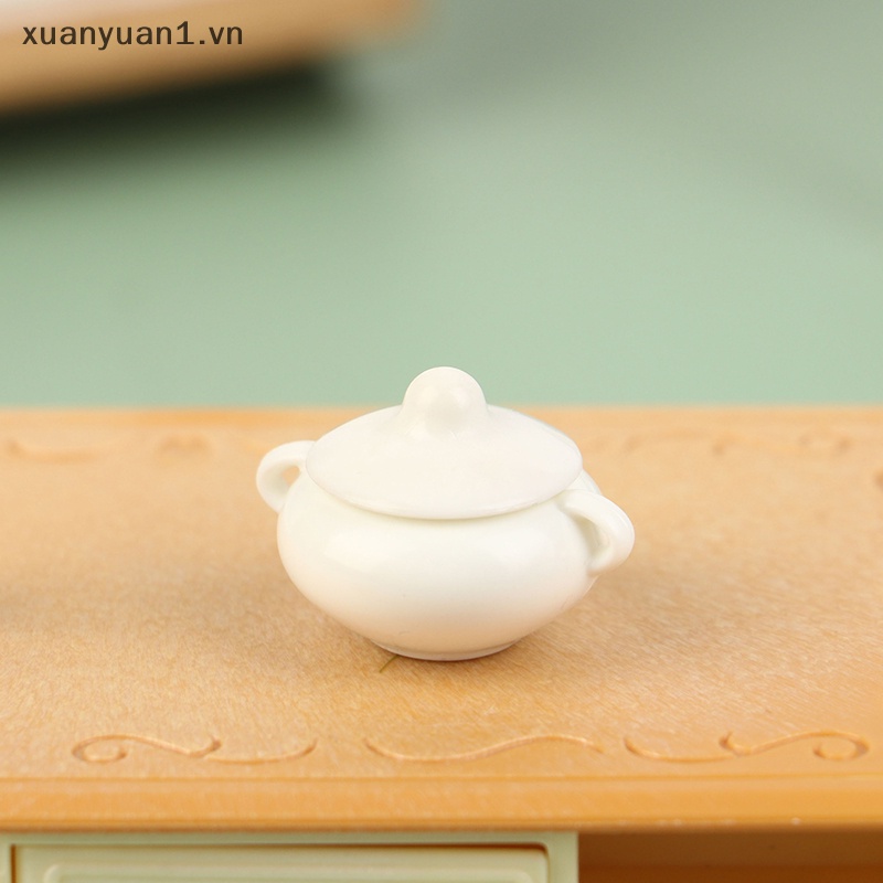 Bộ Nồi Chảo Nấu Ăn Tỉ Lệ 1: 12 Xinh Xắn Cho Nhà Búp Bê