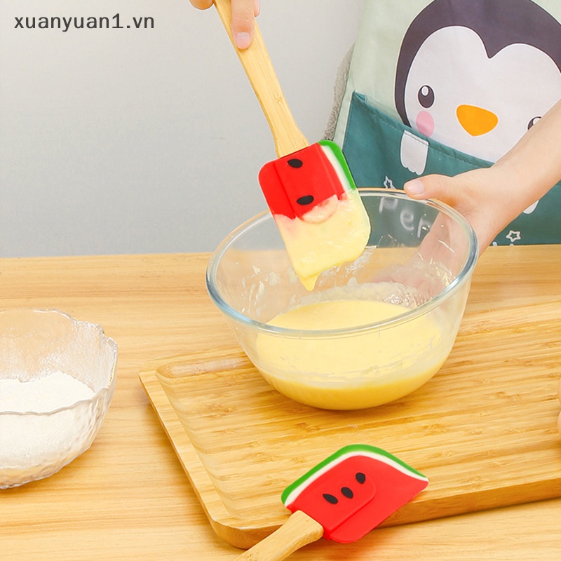 Muỗng Silicon Phết Kem Làm Bánh Linh Hoạt