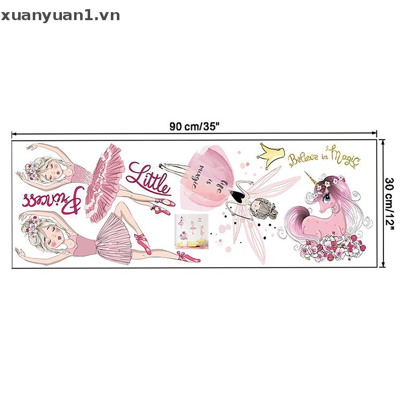 Giấy Dán Tường Hình Cô Gái Múa Ba Lê Xinh Xắn