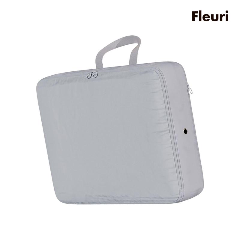 [Fleurir] Túi Nén Đựng Khối Hai Chiều Mịn Màng Có Dây Kéo Có Thể Gập Lại