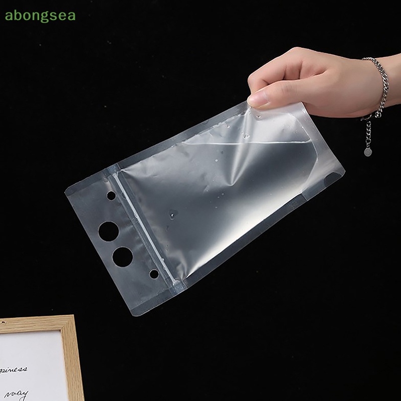 Set 10 Túi Đựng Nước Trái Cây Kèm Ống Hút Tiện Lợi