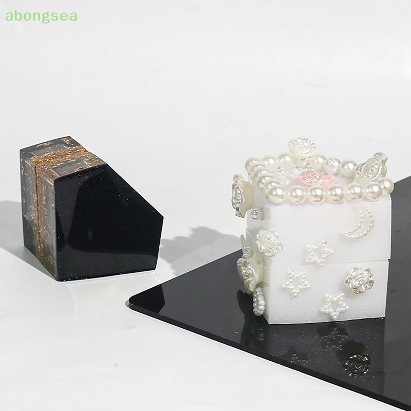 Abongsea Hộp Đựng Nhẫn Kim Cương Bằng Silicone Epoxy DIY