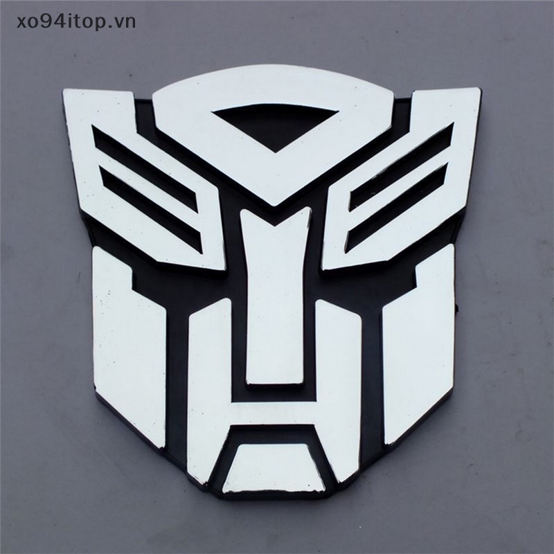Miếng Dán Logo Transformers 3D Trang Trí Xe Hơi