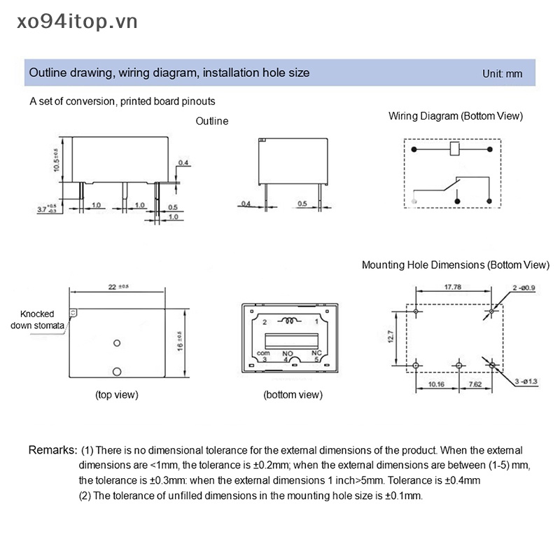 Rơ Le 4 Chốt YTA-SS-105DM; YTA-SS-112DM; YTA-SS-124DM; (7520-1A-16A)