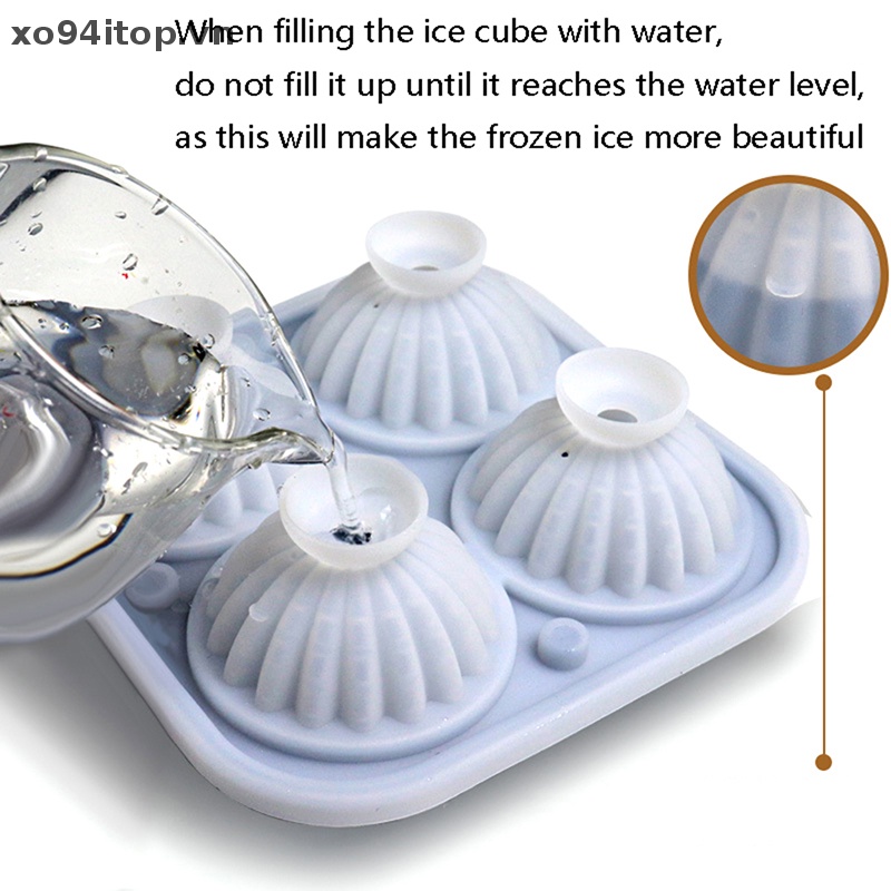 Xoitop Khuôn Làm Đá Hình Cây Xương Rồng 3D Kích Thước 2 Inch Kèm 4 Khuôn Cỡ Lớn