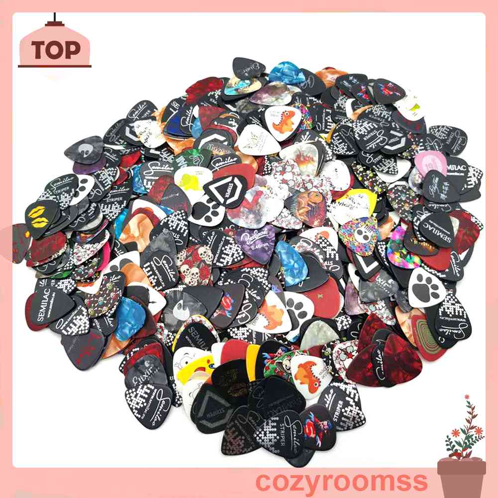 Set 15 Miếng Gảy Đàn Guitar Kèm Giá Đỡ 0.46 / 0.71 / 0.81 / 0.96 / 0.12mm