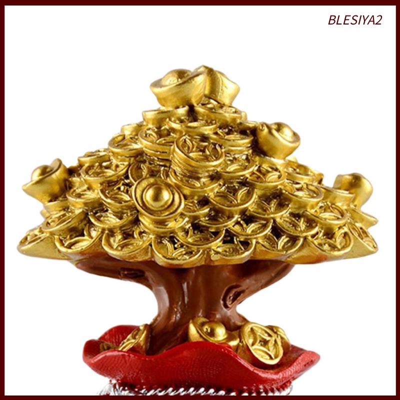 [Blesiya2] Cây Tiền Nhân Tạo Để Bàn Trang Trí Phòng Khách Phong Cách Nghệ Thuật # 1