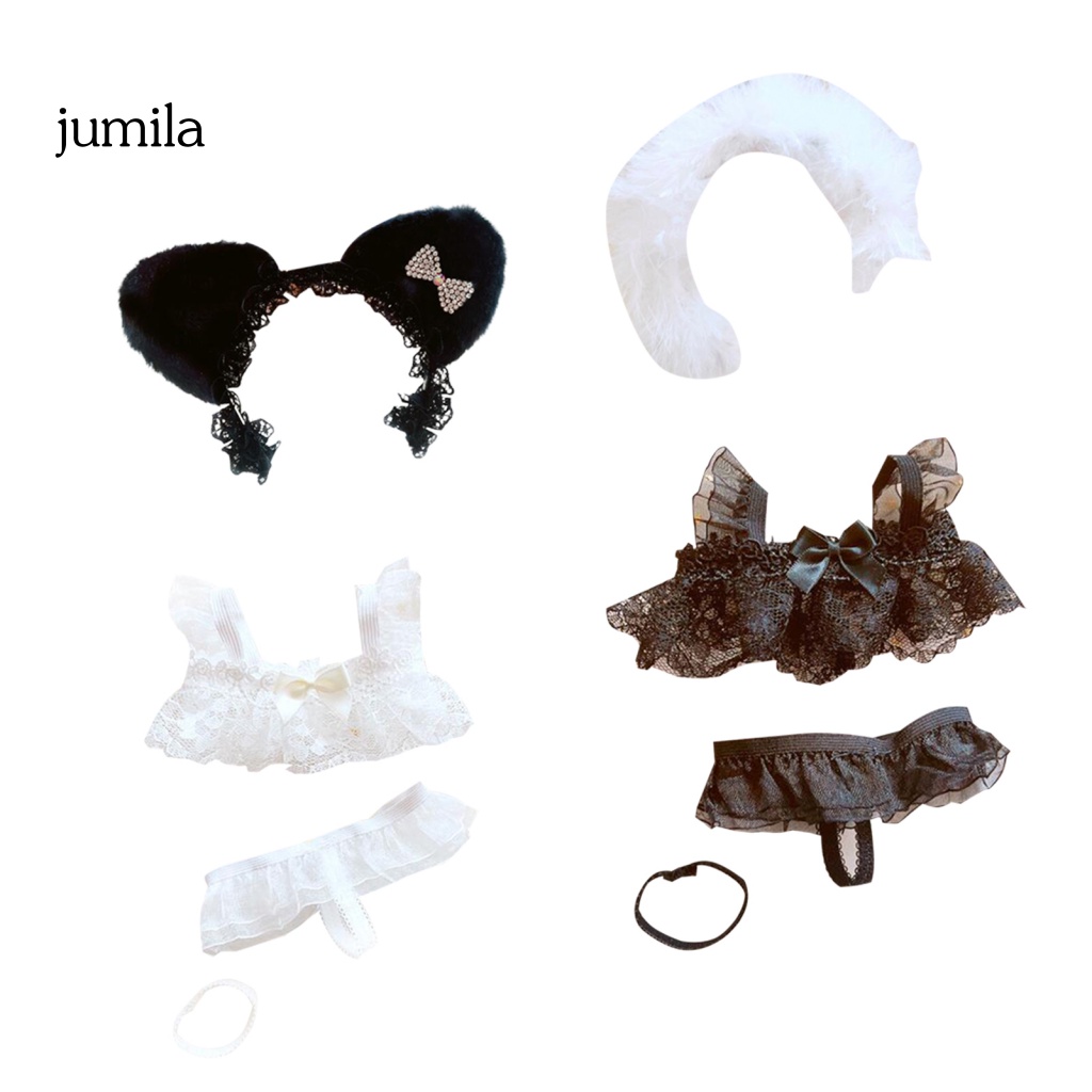 Bộ Đầm Hai Dây Phối Ren Xinh Xắn Dành Cho Búp Bê