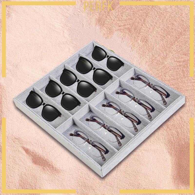 Hộp Đựng Mắt Kính 10 Ngăn Tiện Dụng Ốp