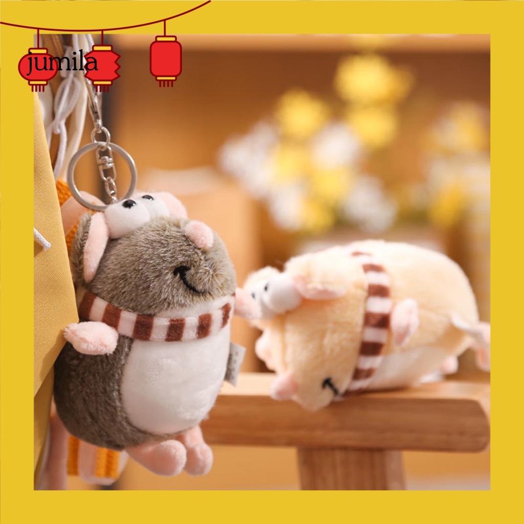 Móc Khóa Hình Chuột Nhồi Bông Trang Trí Ba Lô Túi Xách