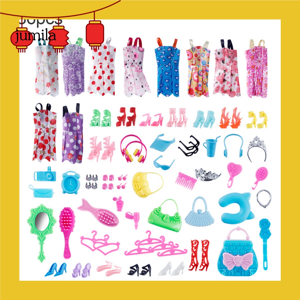 Set 86 Món Đồ Nội Thất Trang Trí Nhà Búp Bê