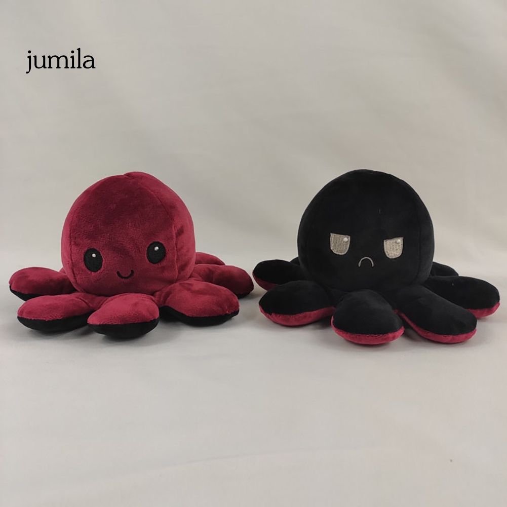Búp Bê Đồ Chơi Hình Bạch Tuộc Hai Mặt Bằng Cotton Mềm Mại Dễ Thương Dùng Trang Trí Nhà Cửa