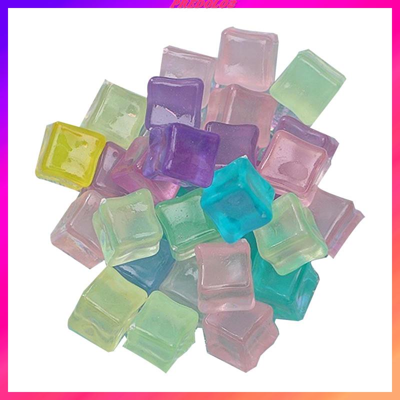 [Predolo2] Đá Viên Đạo Cụ Chụp Ảnh Hình Vuông Bằng Acrylic Cho Sự Kiện / Tiệc Tùng