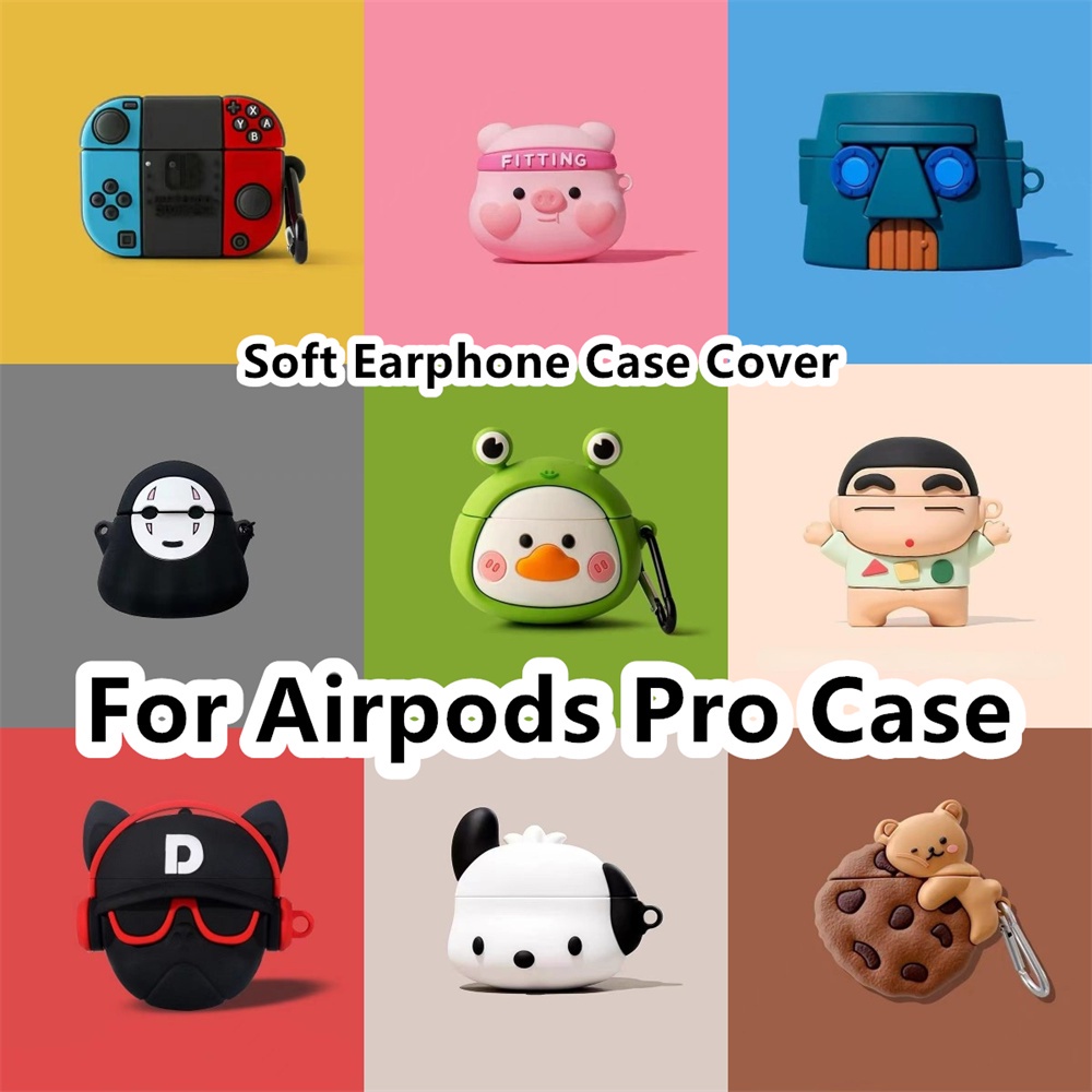 Vỏ Bảo Vệ Hộp Sạc Tai Nghe Airpods Pro Mềm Họa Tiết Hoạt Hình Dễ Thương