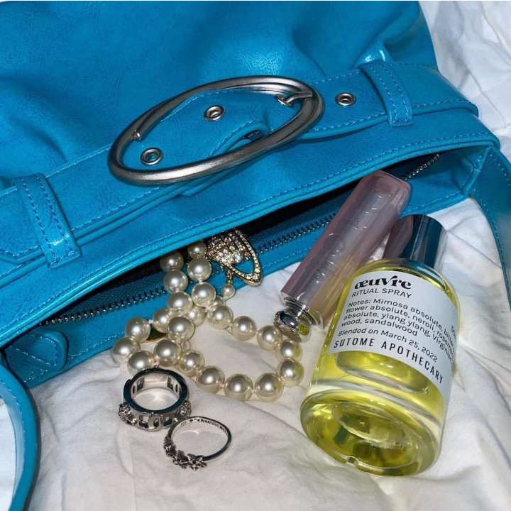 Túi Xách Đeo Vai / Kẹp Nách Y2K Màu Đen Phong Cách Vintage Thời Trang Cho Nữ