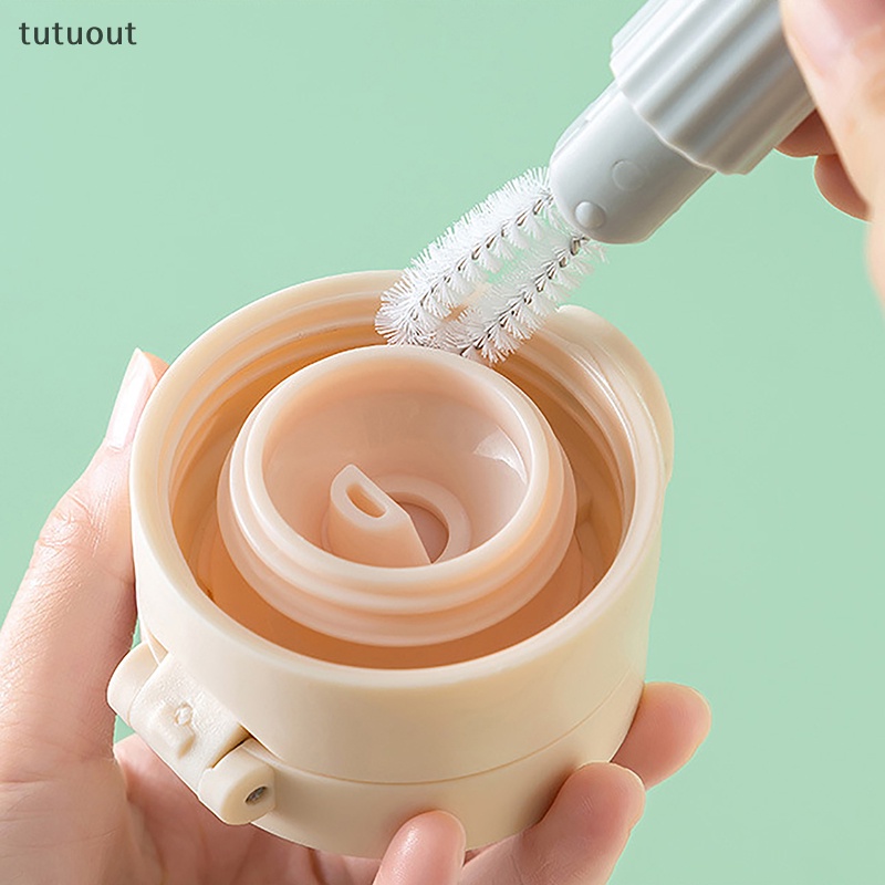 Cọ Rửa Bình Nước 4 Trong 1 Bằng Bọt Biển Hình Bí Ngô Dài Có Thể Tháo Rời
