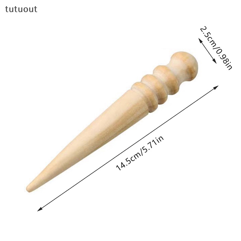Dụng Cụ Đánh Bóng Cạnh Đồ Da Bằng Gỗ Trơn Chuyên Dụng