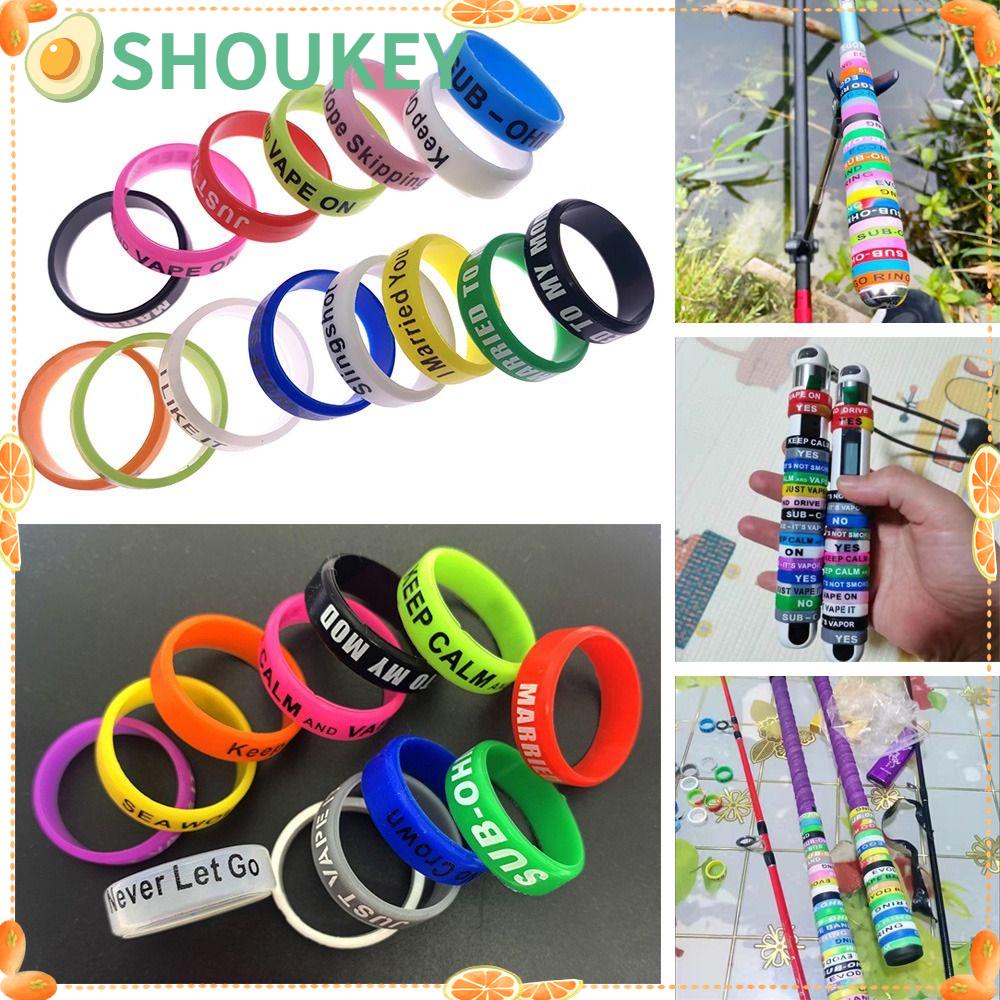 Set 50 Vòng Bảo Vệ Tay Cầm Cần Câu Cá Chống Trượt Bằng Silica Gel