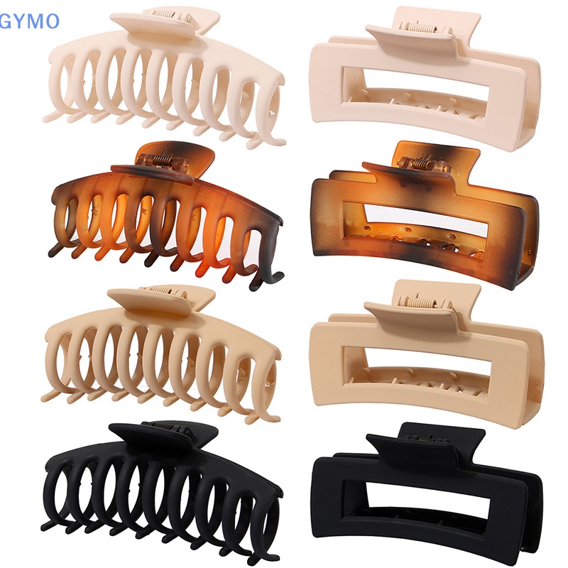 1 Kẹp Tóc Càng Cua Màu Trơn 11cm Dành Cho Nữ