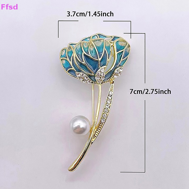 {Ffsd} Ghim Cài Khăn Choàng / Khăn Quàng Cổ Hình Hoa Đính Ngọc Trai Thời Trang Cao Cấp * Hàng Bán Chạy