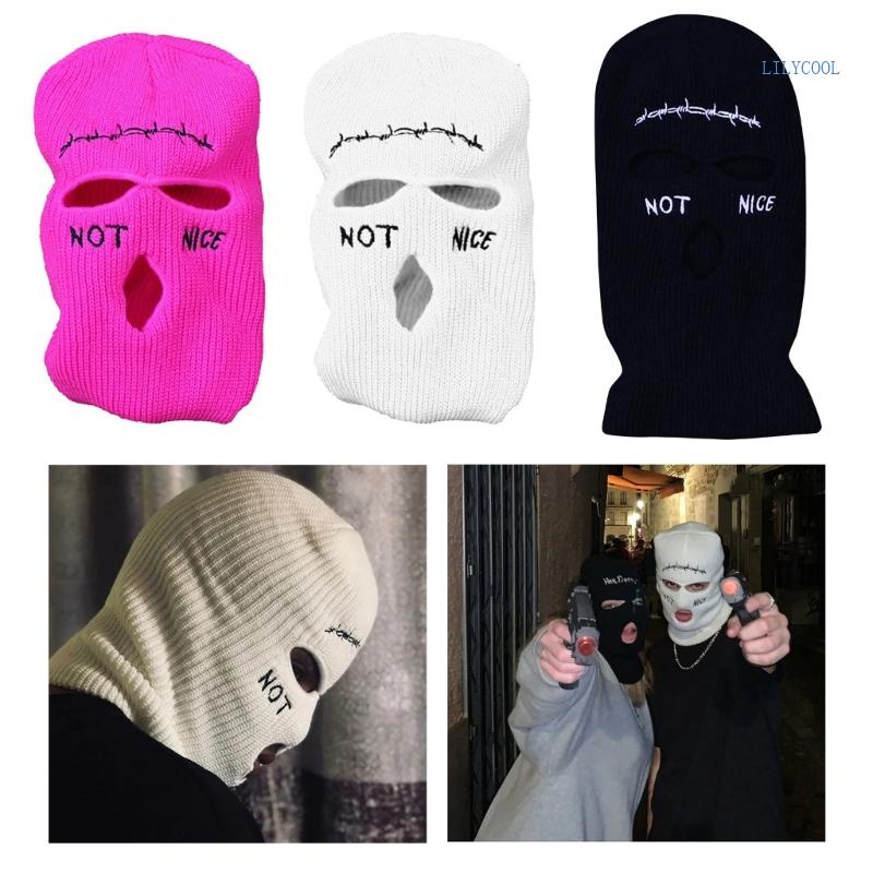 [CH *] Mũ beanie Dệt Kim Kèm Khẩu Trang Balaclava Mới Lạ Cho Nữ