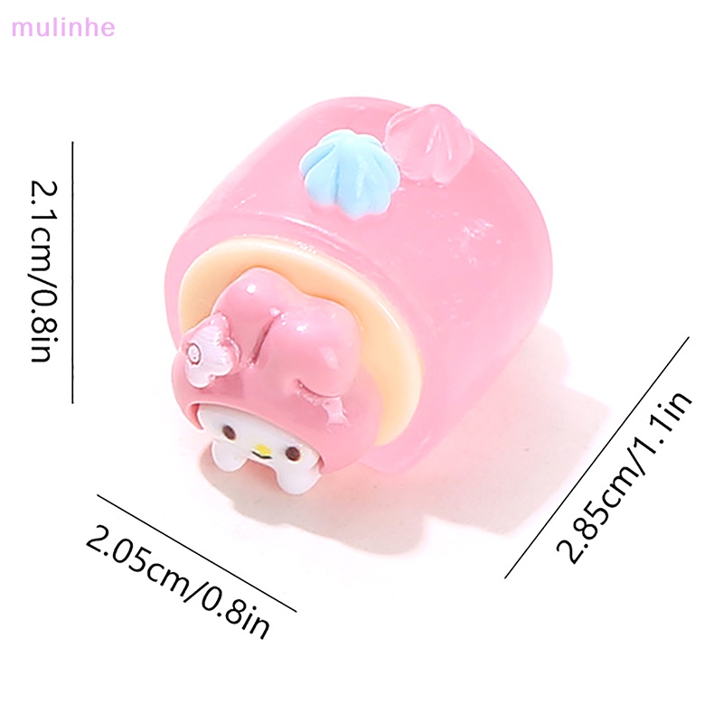 Set 2 Đồ trang trí Bánh Kem Dạ Quang Thu Nhỏ Dùng Trang Trí Tiểu Cảnh