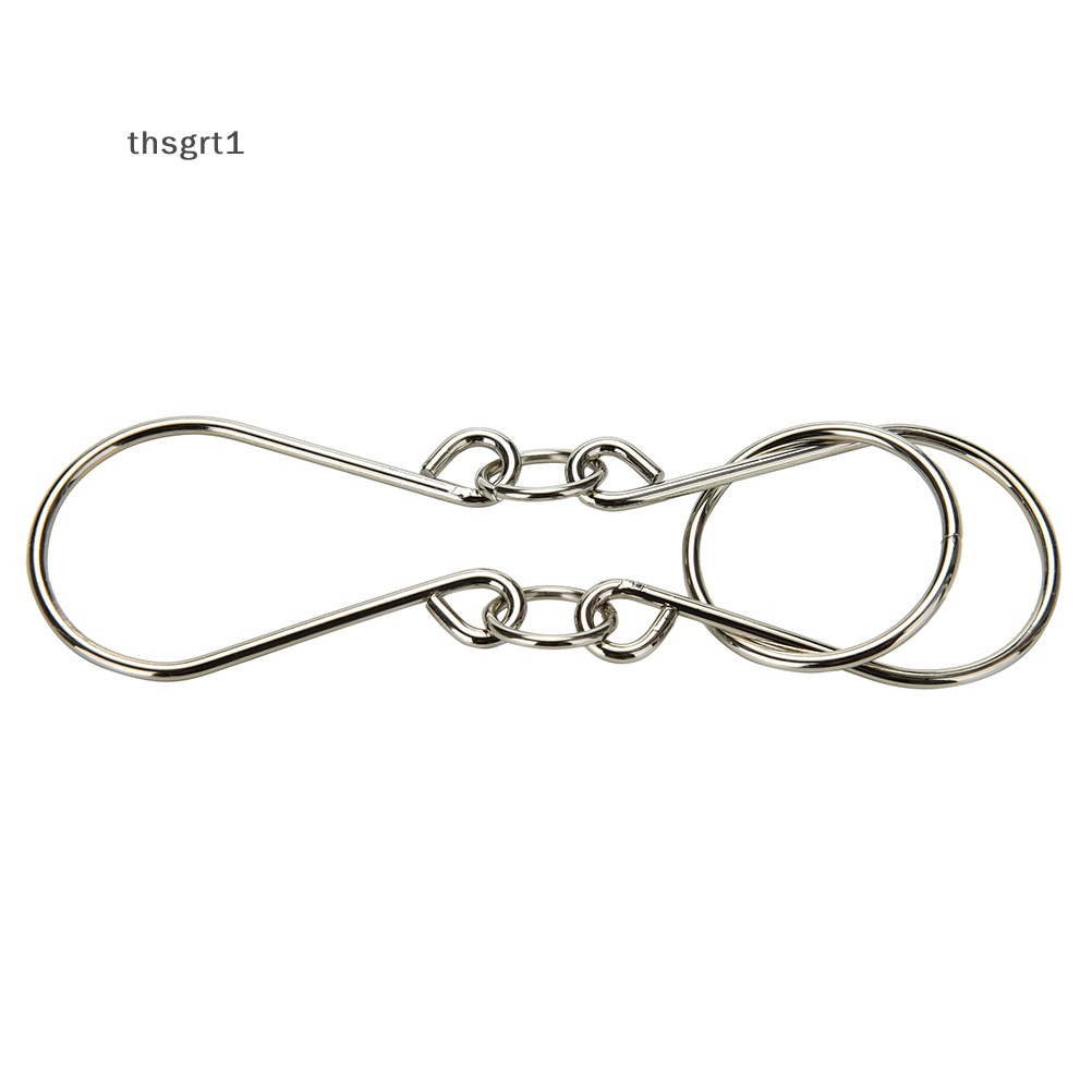 Set 8 Nhẫn Kim Loại Làm Đồ Chơi Thử IQ Phong Cách Trung Hoa