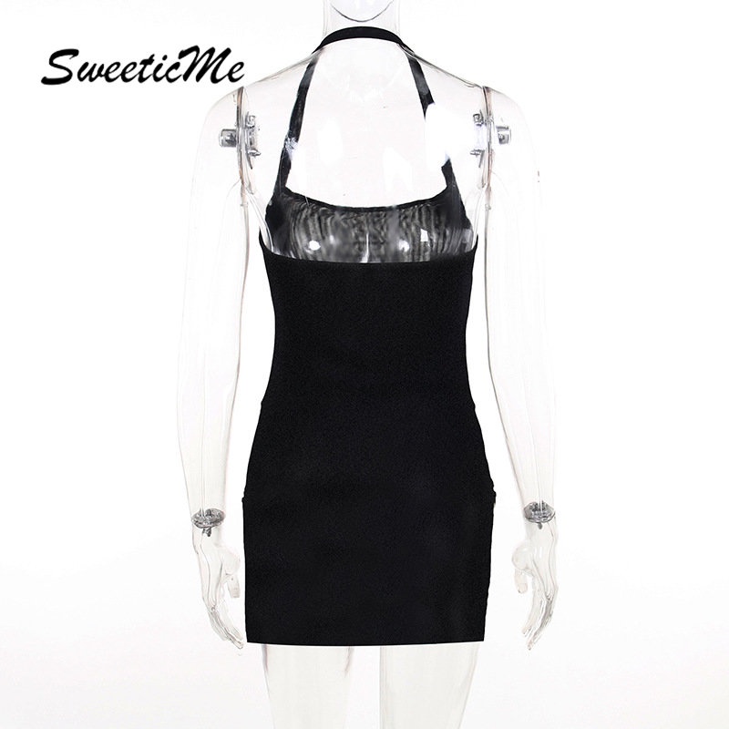 Đầm Ngắn Hai Dây Dáng Ôm Màu Trơn Thời Trang Mới 2023 Dành Cho Bạn Nữ