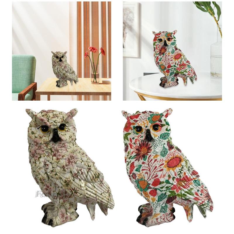 Mô Hình Chim Cú Nhiều Màu Sắc Trang Trí Phòng Ngủ / Văn Phòng 1 #