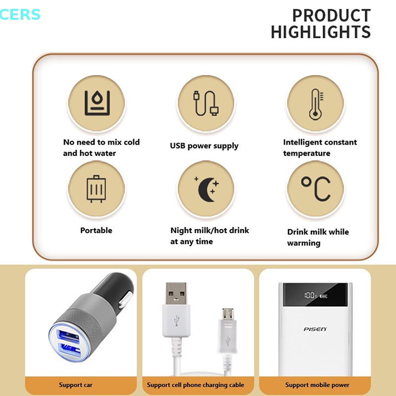Túi Hâm Nóng Bình Sữa USB Di Động Tiện Dụng Cho Bé Sơ Sinh