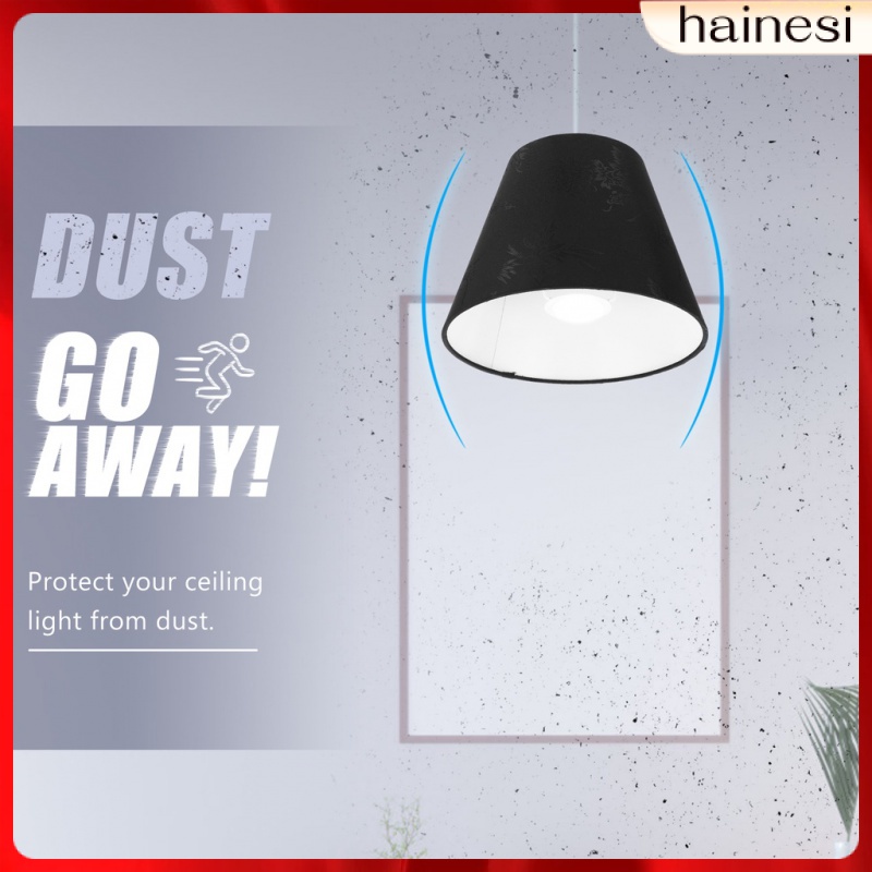 Chụp Đèn Hình Trụ Bằng Vải Màu Đen Phong Cách Châu Âu