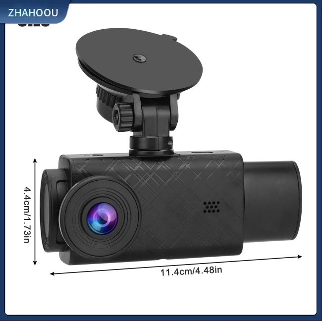 ☃Nhà Cửa☃ Camera Ghi HìNh CảM BiếN Ban Đêm 2-inch Hd 1080p 3-lens Cho Xe Hơi