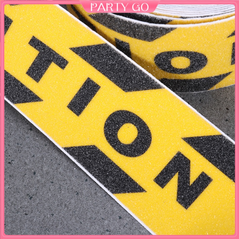 1 Bộ Băng Keo Dán Cảnh Báo An Toàn Màu Vàng Đen Cho Sàn Nhà