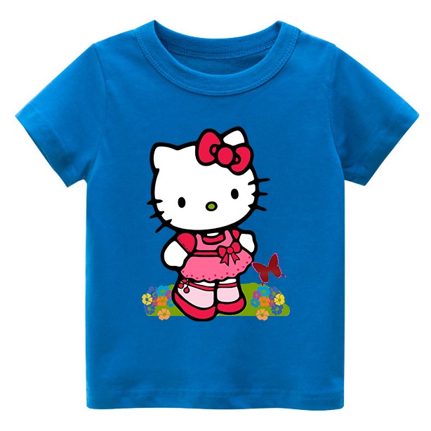 Áo thun trẻ em MÈO KITTY , áo thun cho bé, có big size và size người lớn, 4 màu, ĐƠN 60K TẶNG NÓN