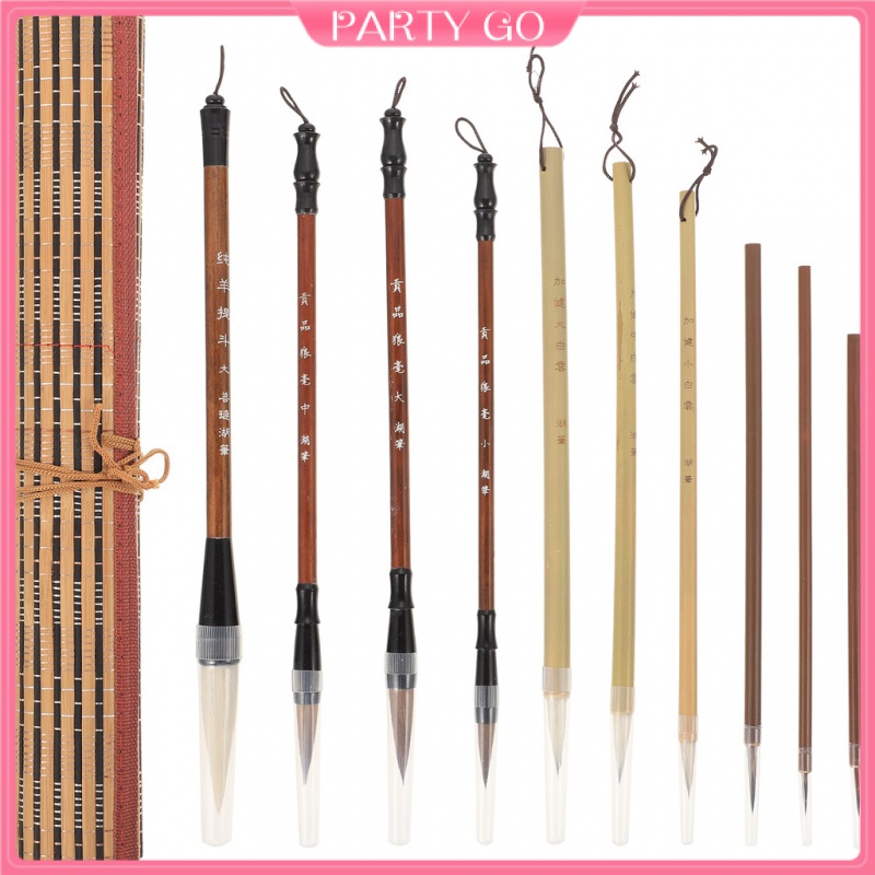 Bộ 10 Bút Cọ Vẽ Tranh Trung Hoa Độc Đáo Tiện Dụng Cho Học Sinh