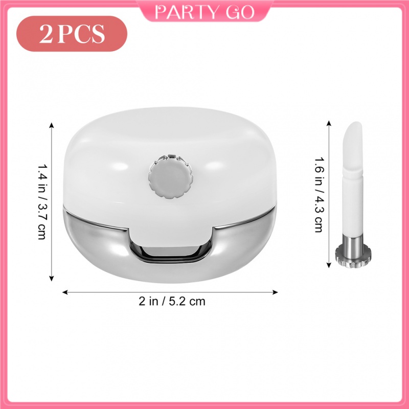 Set 2 Cọ Tô Son Môi Bằng Silicone Tiện Dụng Khi Đi Du Lịch