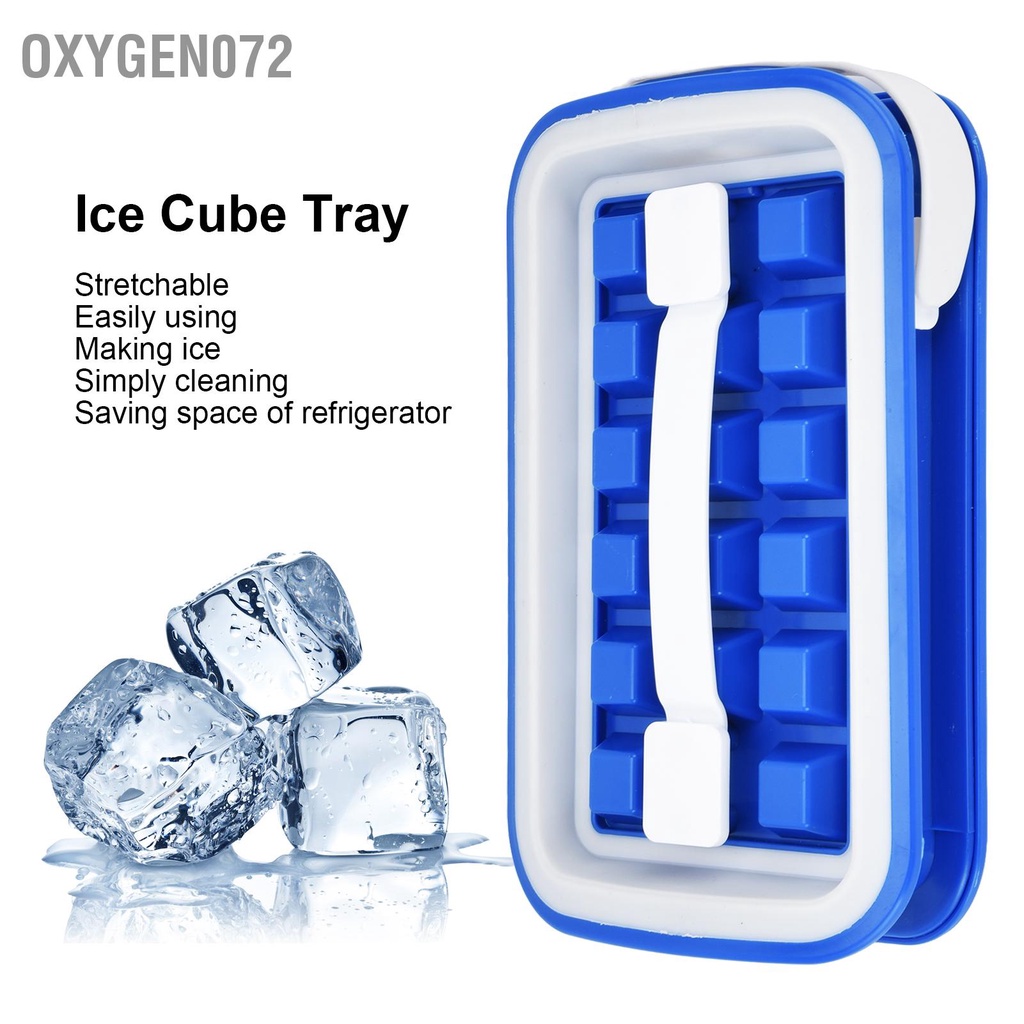 Oxygen072 Khay Đá Có Thể Co Giãn Dễ Dàng Vệ Sinh Tiết Kiệm Không Gian Lưới Làm Cho Cắm Trại Dã Ngoại Đi Chơi