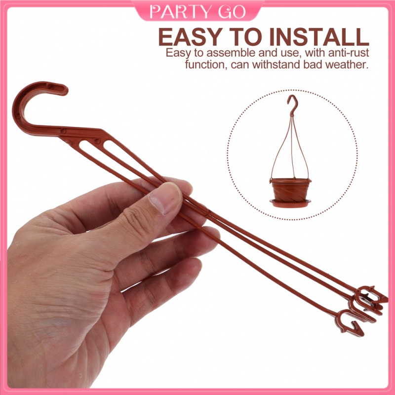 Set 50 Móc Treo Chậu Hoa Bằng Nhựa Kèm Giá Đỡ Treo