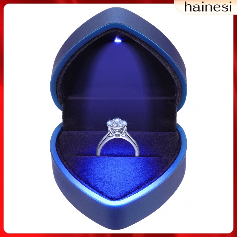 Hộp Đựng Trang Sức Hình Trái Tim Có Đèn LED