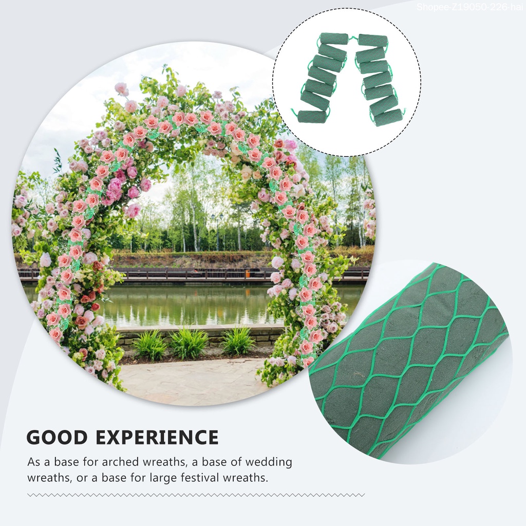 Đất Sét Nhựa Hình Bông Hoa 13X5.5cm Màu Xanh Lá Dùng Trang Trí Đám Cưới