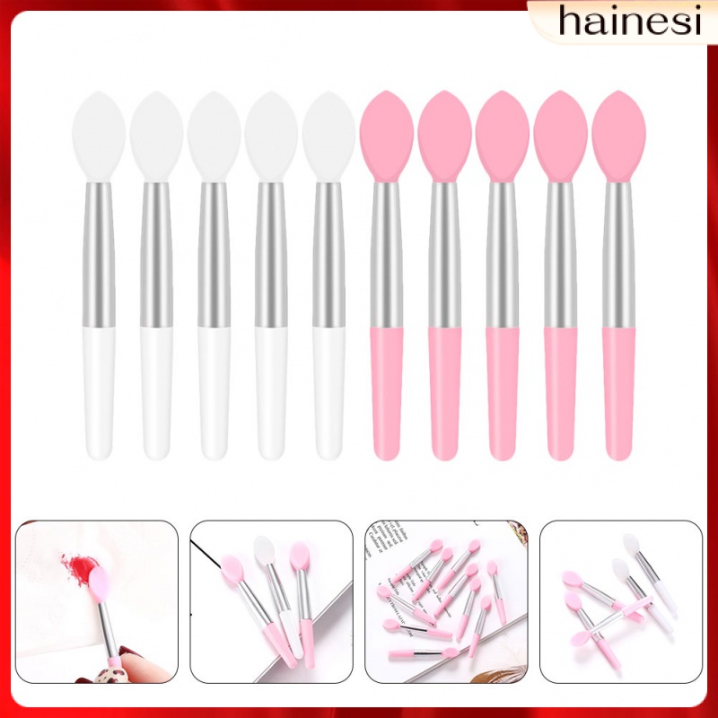 Bộ 10 Cọ Trang Điểm Môi Bằng Silicone Tiện Dụng Khi Đi Du Lịch