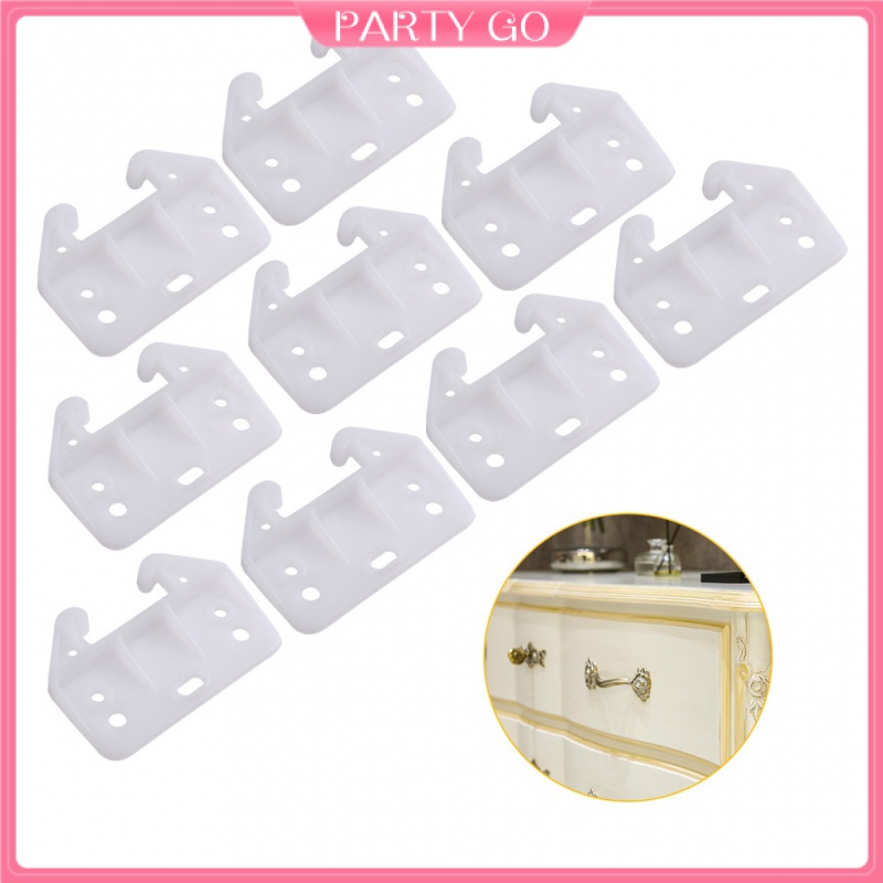Bộ 100 Thanh Trượt 7 Lỗ Màu Trắng Dùng Cho Ngăn Kéo Tủ Quần Áo