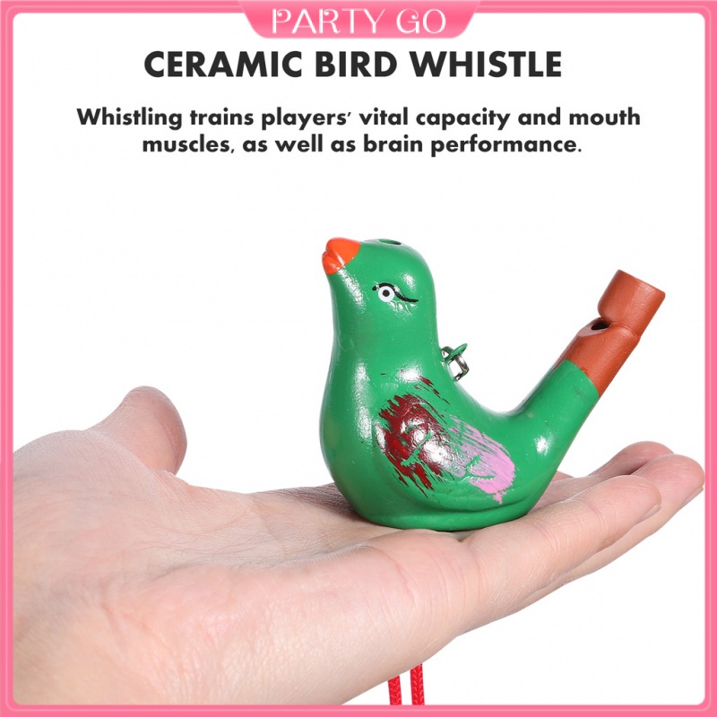 Set 6 Còi Thổi Bằng Gốm Hình Chú Chim Phát Nhạc Vui Nhộn Cho Bé