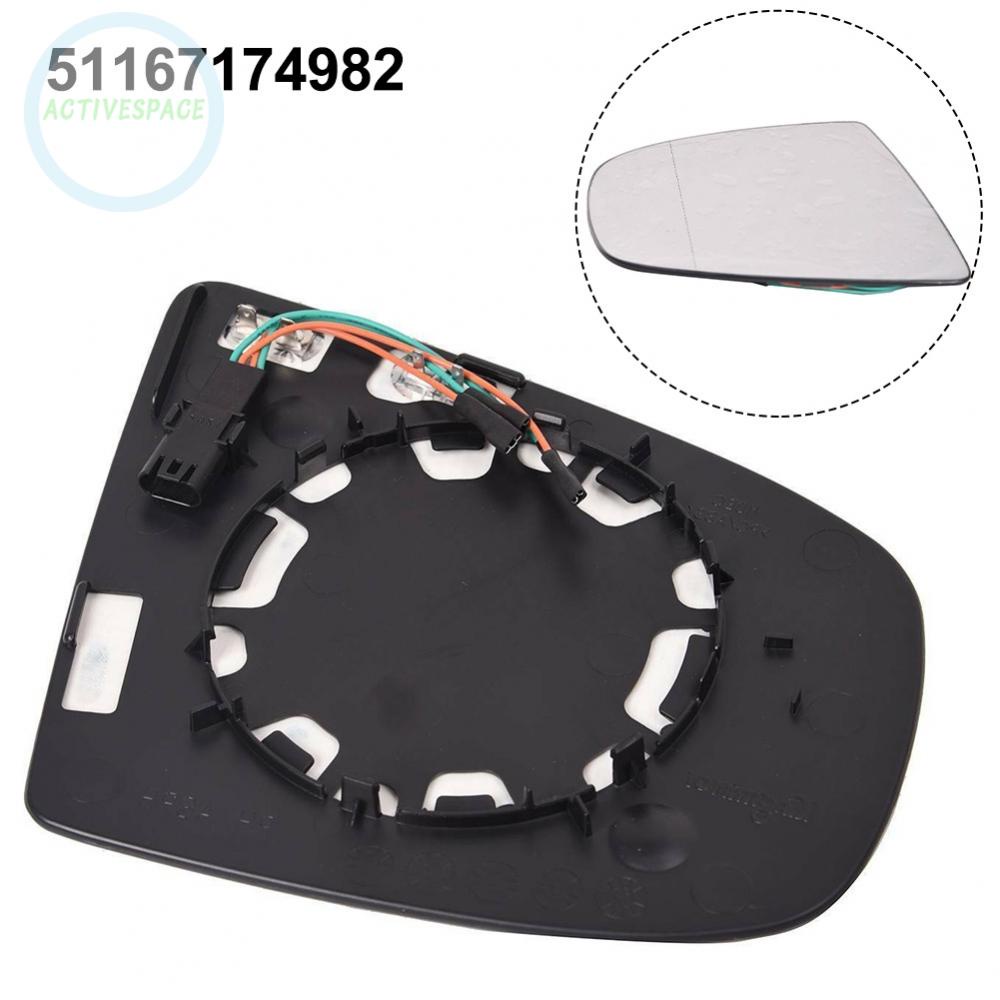 Mirror Glass 1pc 4 Pin Black Car Accessories Easy Installation Right Side【BMW】