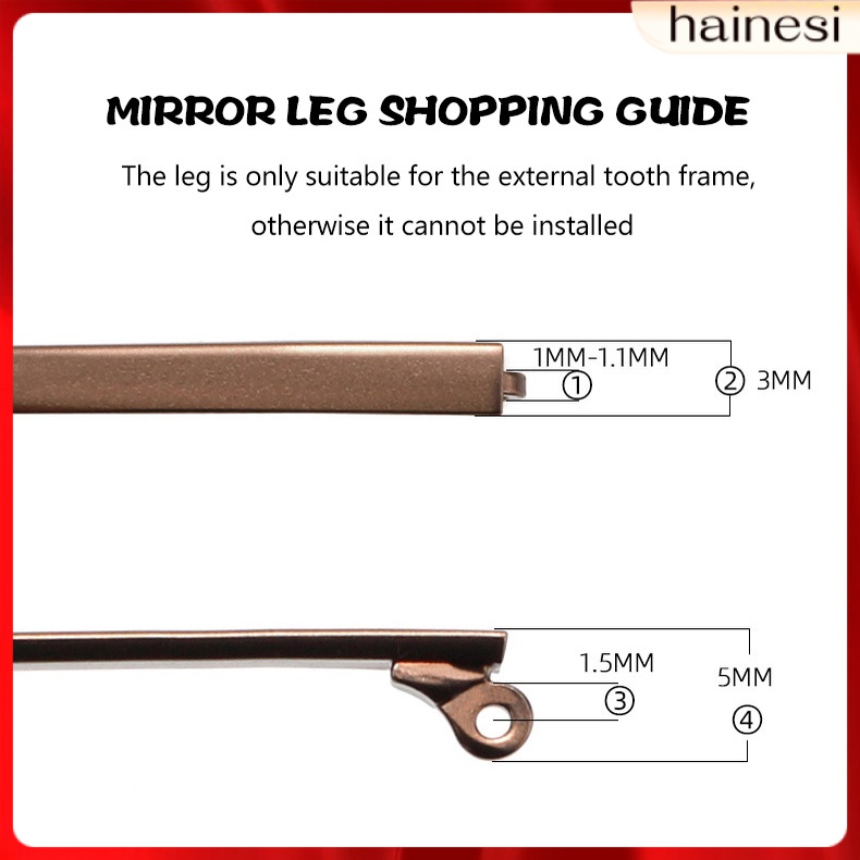 Bộ Vòng Đeo Tay / Chân / Kính Mát Bằng Kim Loại Màu Đen Thay Thế Tiện Dụng Cho Nữ